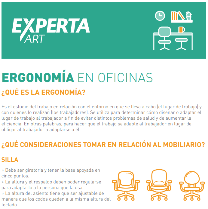 Ergonomía en oficinas